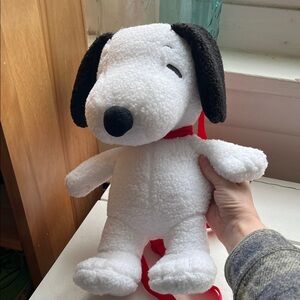 Peanuts White and Black Snoopy Backpack